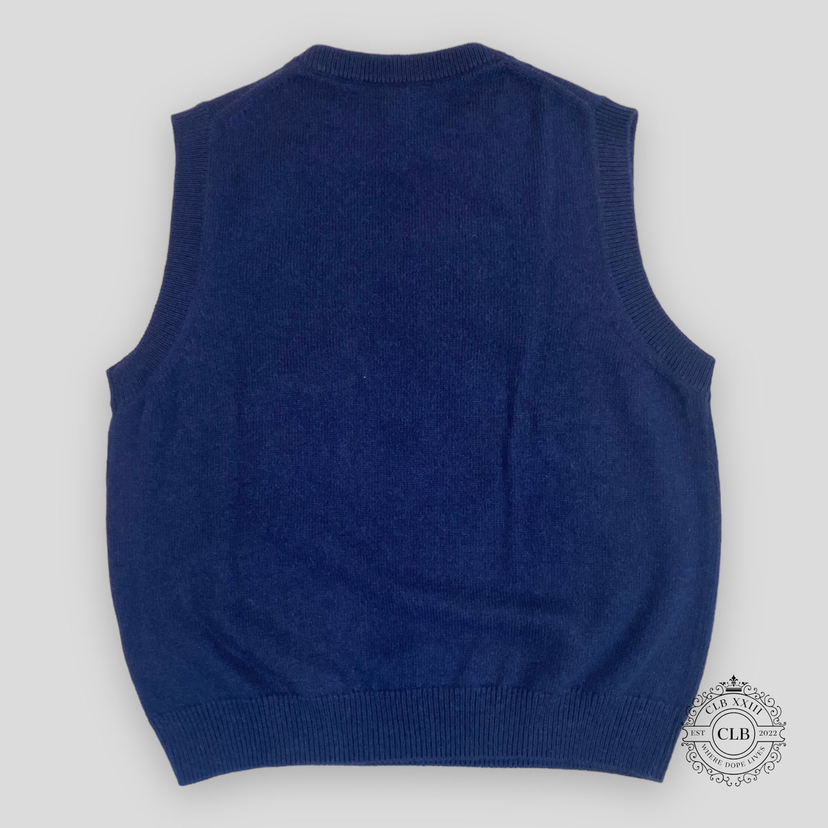 Dior Sleeveless knitted Sweater Vest in Blue