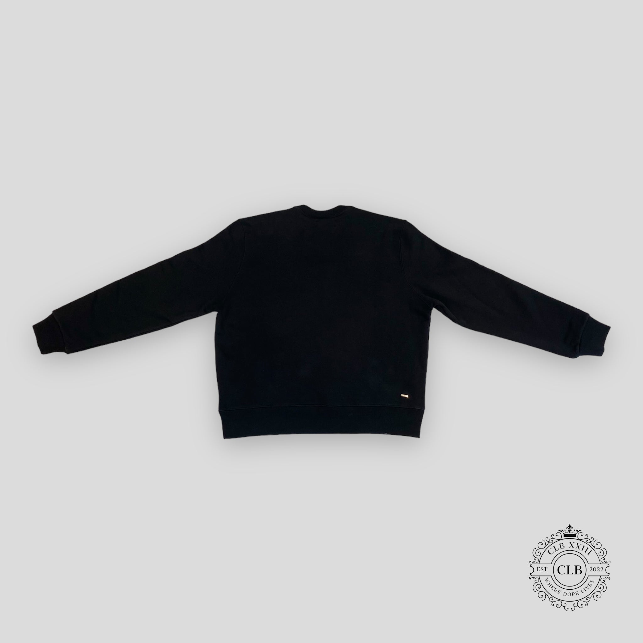 Amiri Collegiate Logo Crewneck in Black