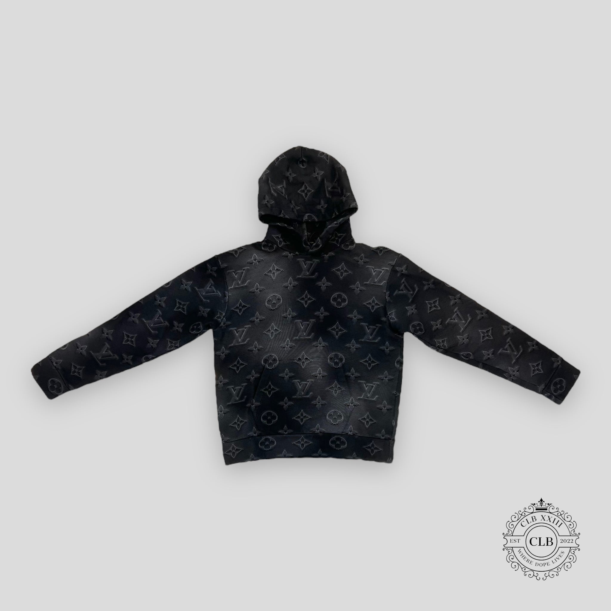 LOUIS VUITTON 2054 3D MONOGRAM HOODIE - GREY