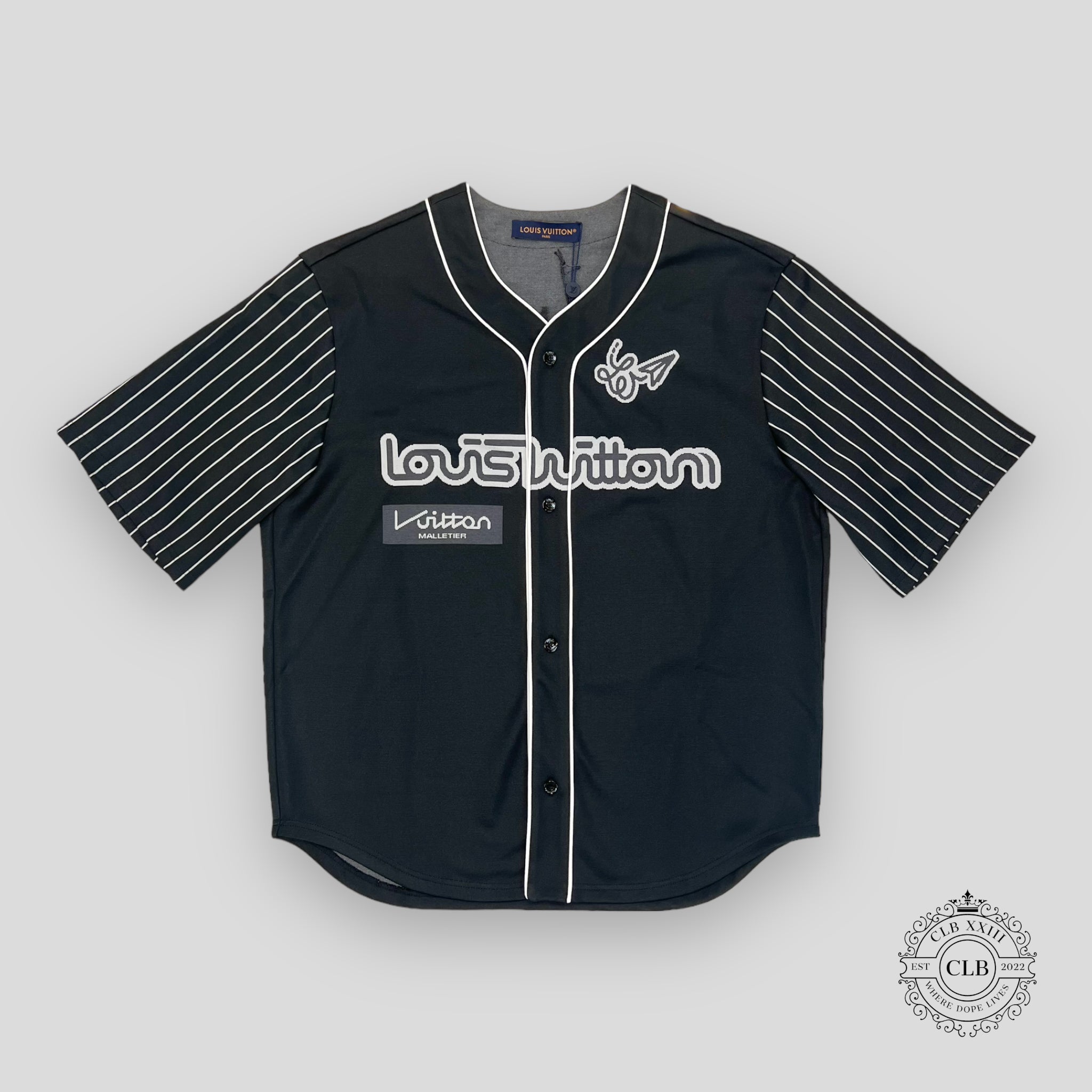 LOUIS VUITTON BASEBALL SHIRT - BLACK