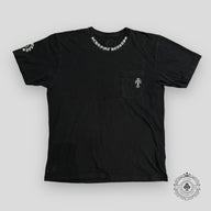 Chrome Hearts Neck Logo Pocket T-Shirt in Black