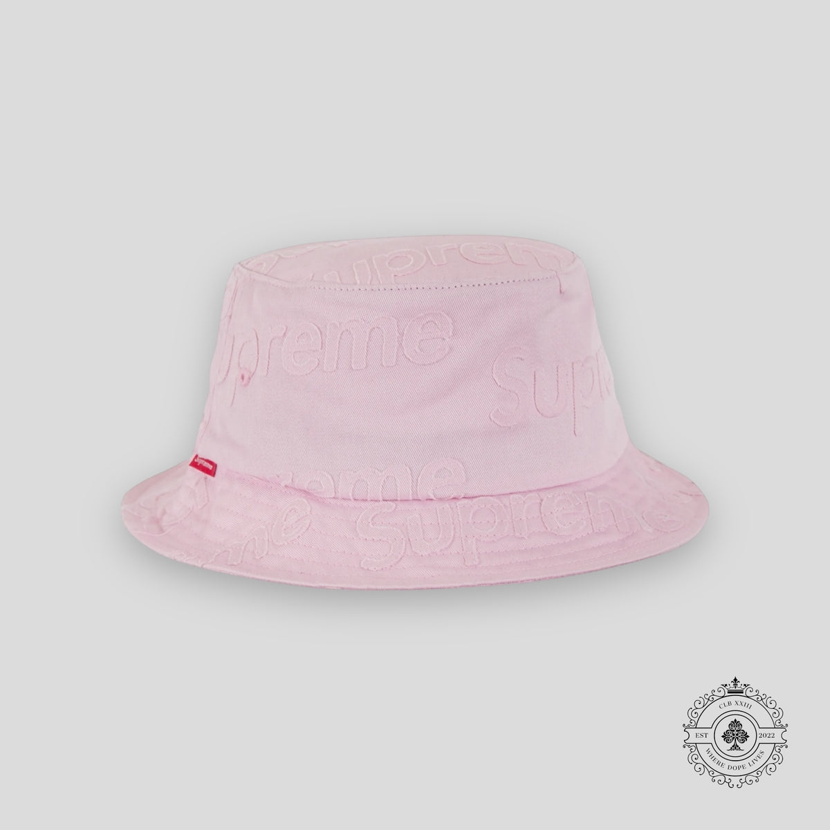Supreme Lasered Twill Crusher in Pink