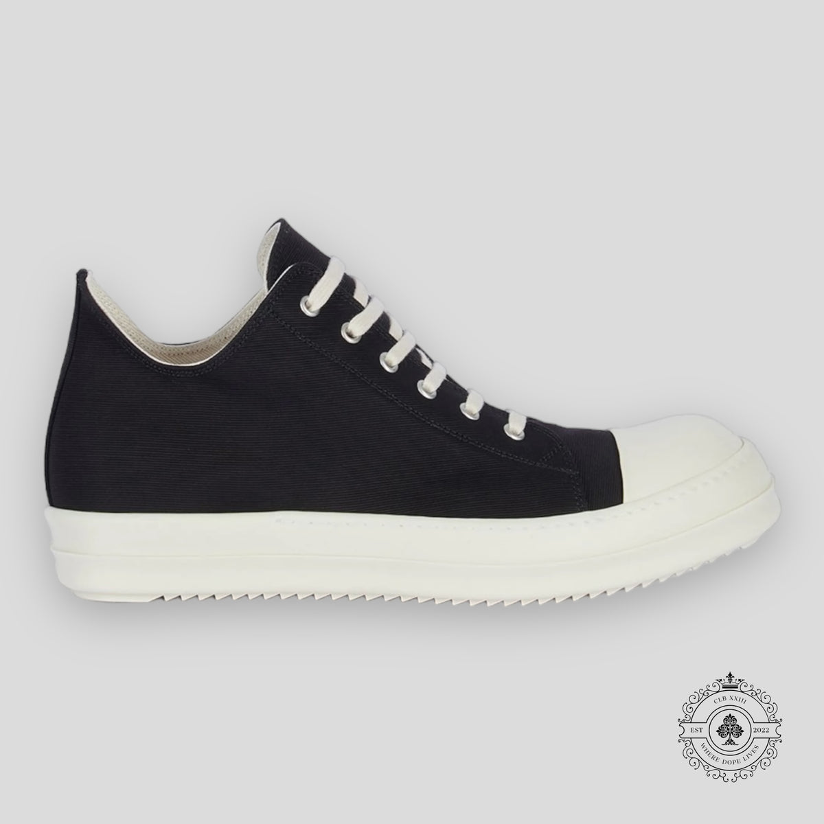 Rick Owens DRKSHDW Lido Low Sneaks Black Milk SS24