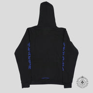 Chrome Hearts Vertical Logo Hoodie in Black/Blue