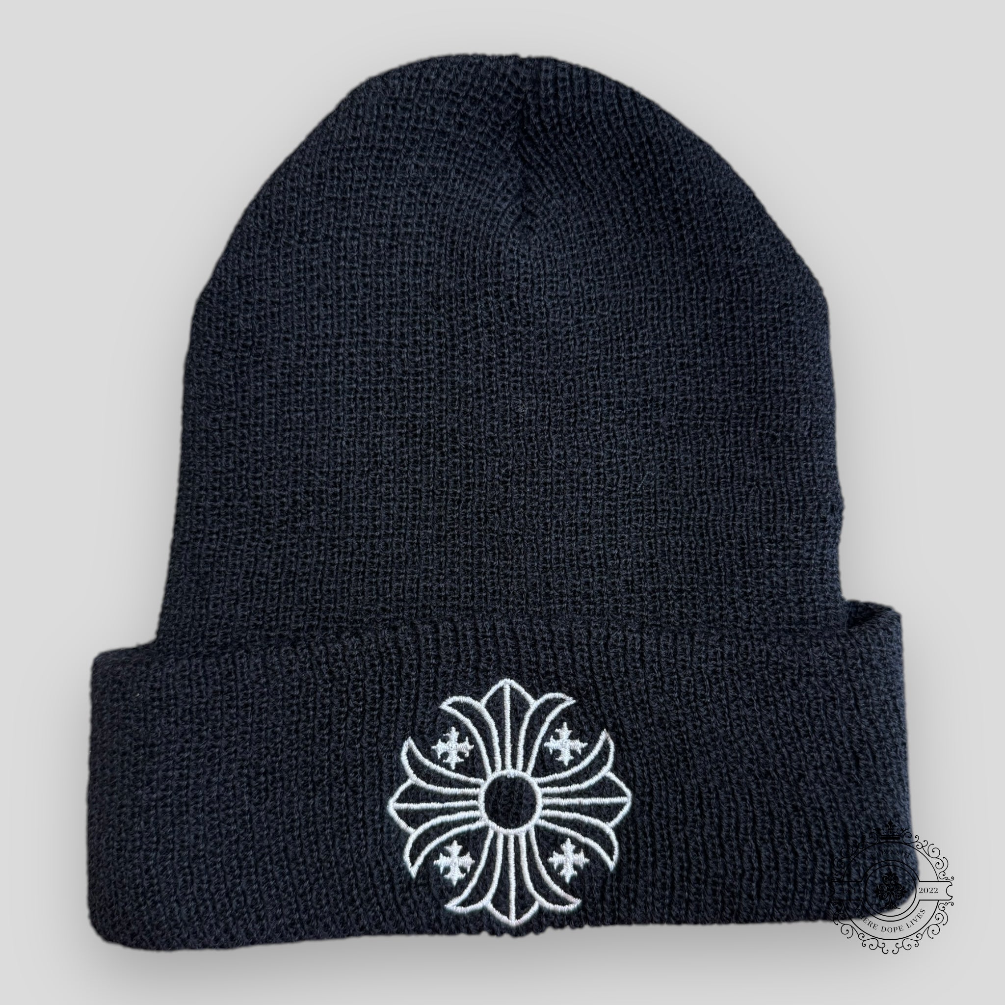 Chrome Hearts Wool Watch Cap in Black / White