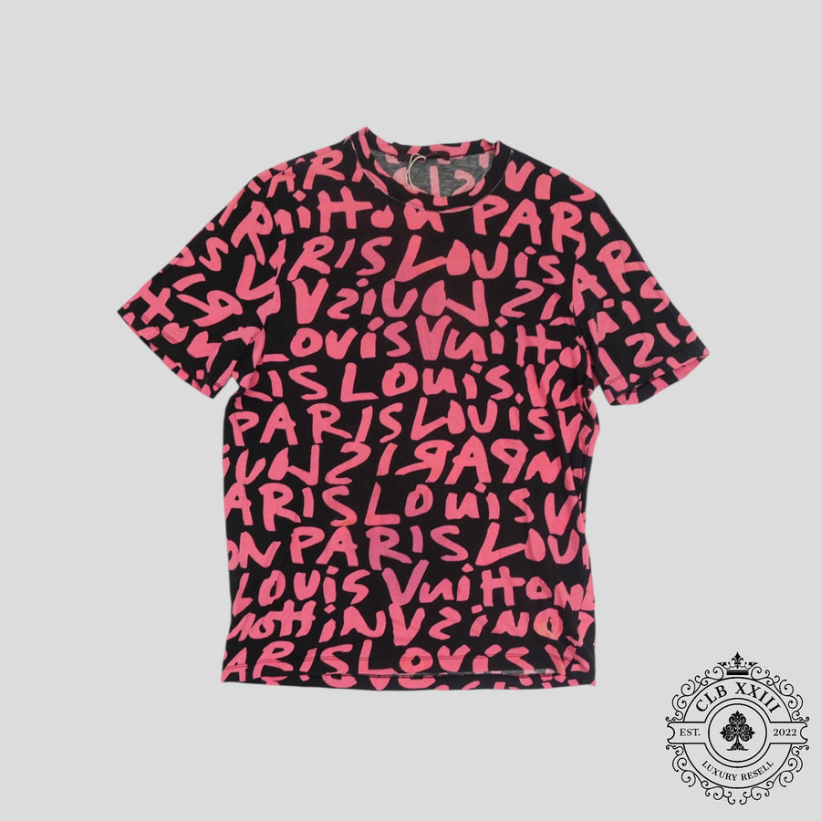 Louis Vuitton Stephen Sprouse Graffiti Tee in Black/Pink — authenticated Louis Vuitton at CLB XXIII