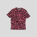 CLB XXIII Louis Vuitton Stephen Sprouse graffiti print t-shirt in black and neon pink cotton modal blend