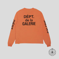 Gallery Dept. French Collector Long Sleeve Tee in Orange