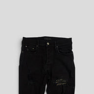 Amiri MX1 Aloha Patch Jeans in Black