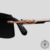 Chrome Hearts Deep II Sunglasses in White/Gold