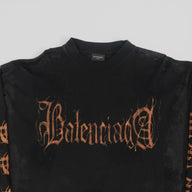 Balenciaga Heavy Metal Long Sleeve Tee in Black