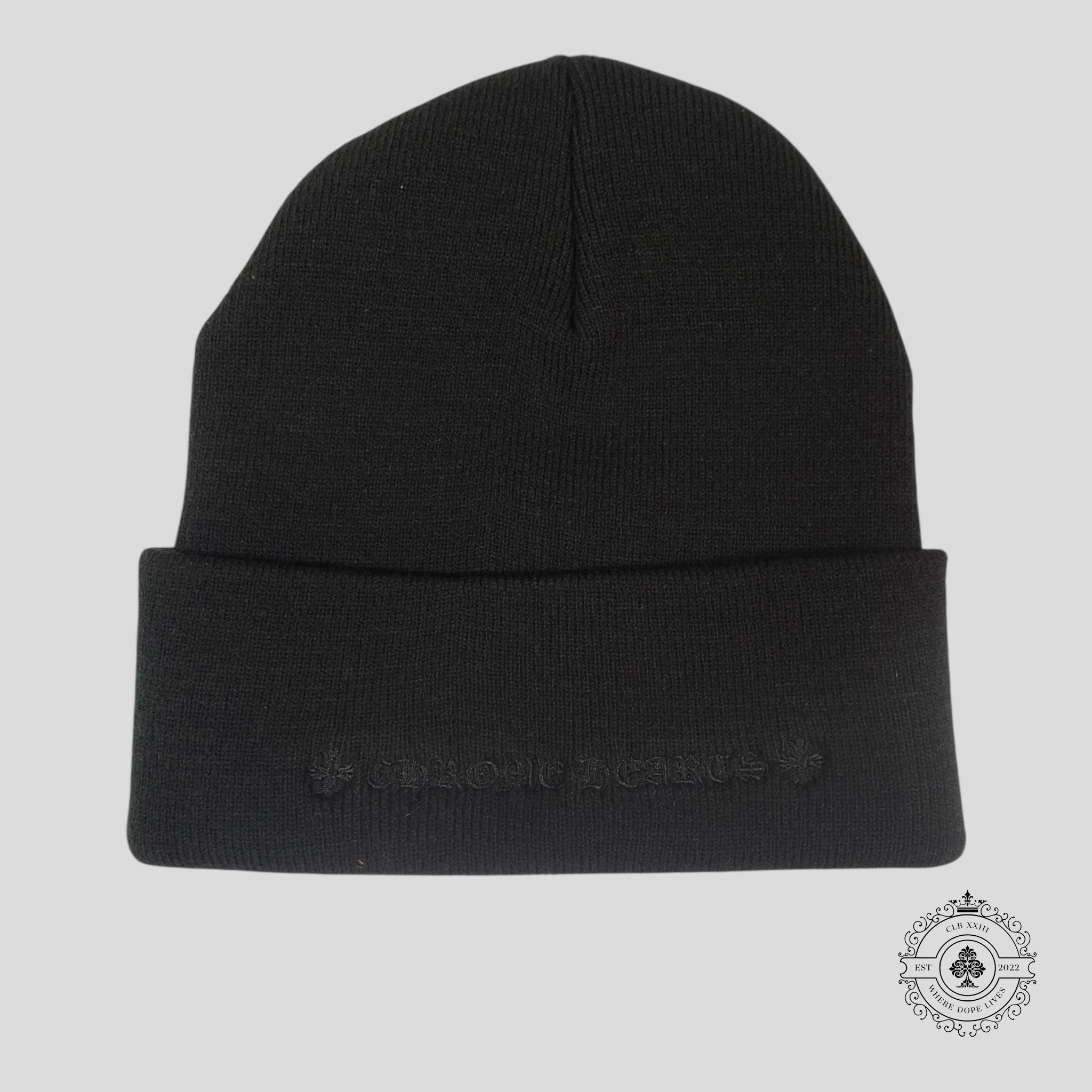 Chrome Hearts CH Embroidered Beanie in Black