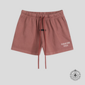 Fear Of God Essentials Jersey Shorts in Crimson