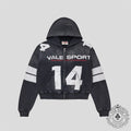 Vale Jerzee Zip Up Hoodie in Black