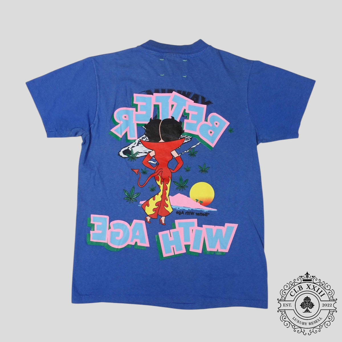 Better With Age Betty Boop Tee in Blue