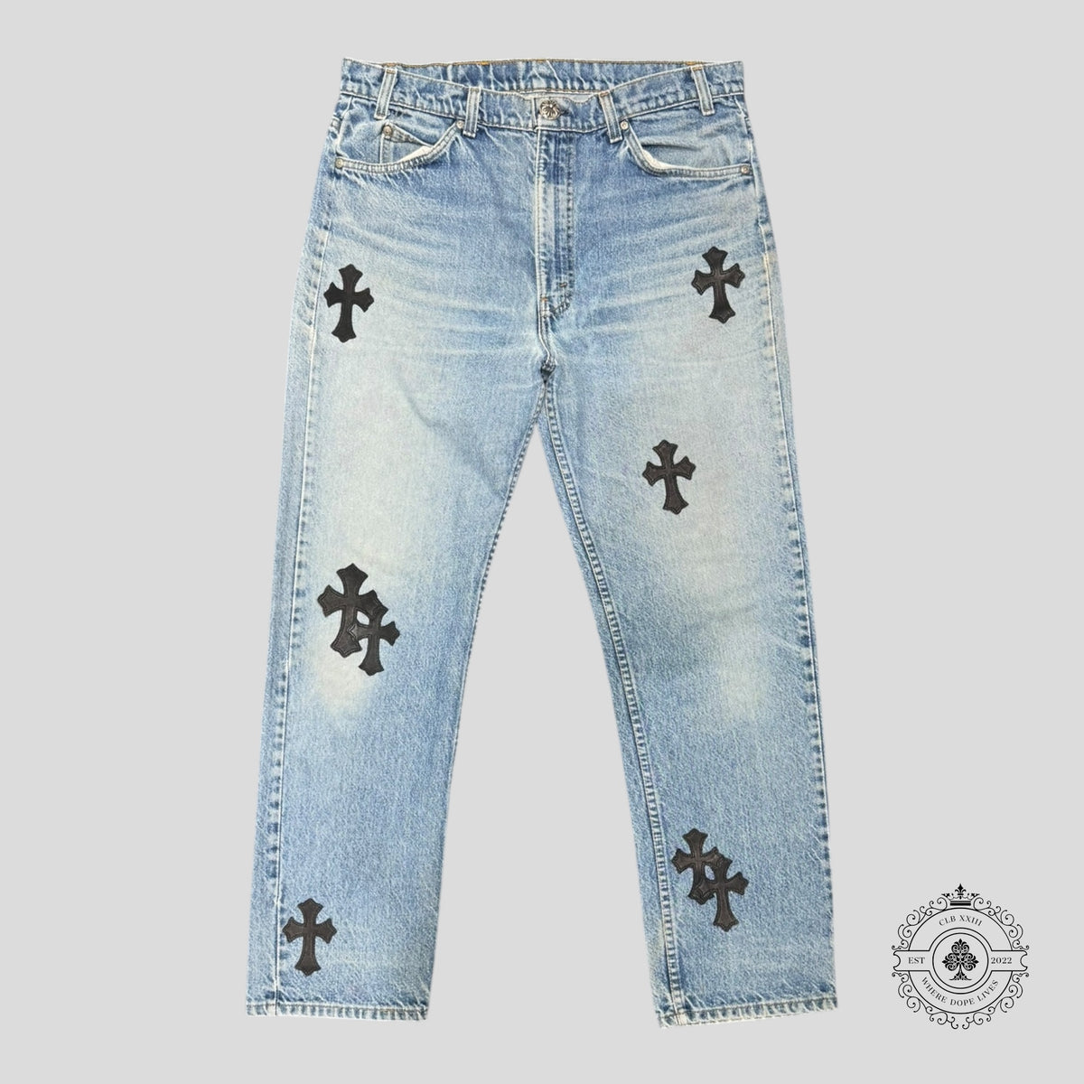 Chrome Hearts Levis Cross Patch Jeans