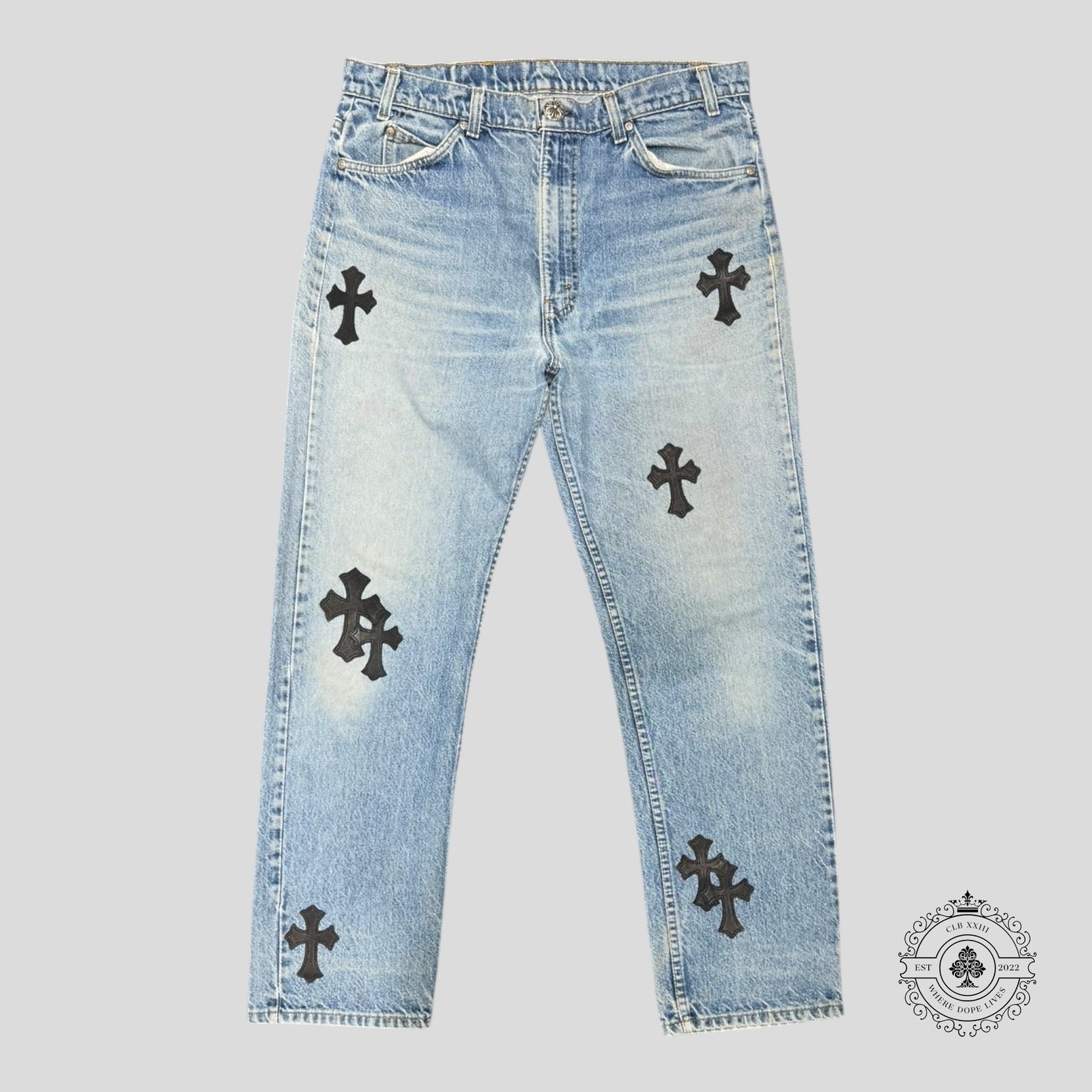 Chrome Hearts Levis Cross Patch Jeans