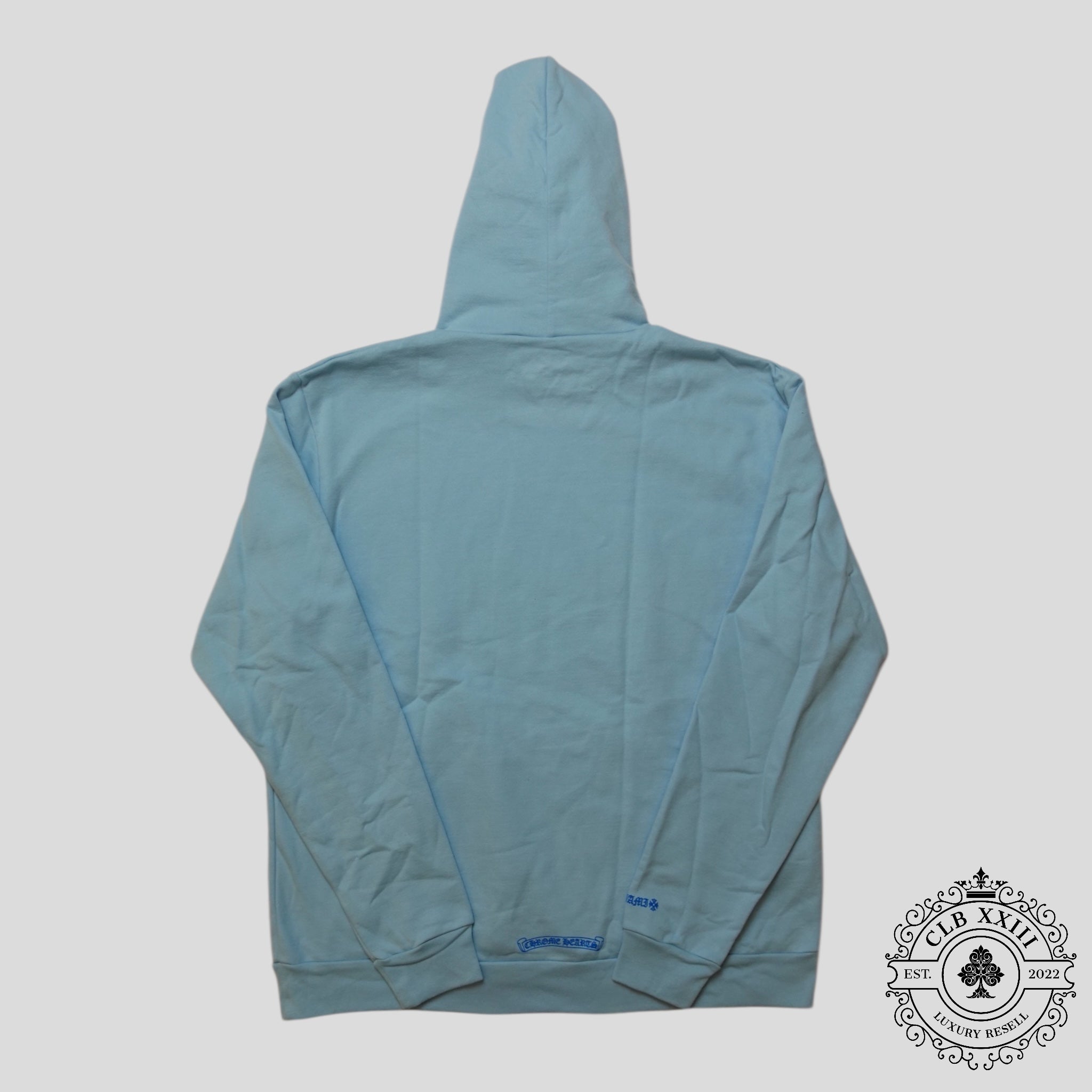 Chrome Hearts Art Basel Vine Dagger Hoodie in Baby Blue