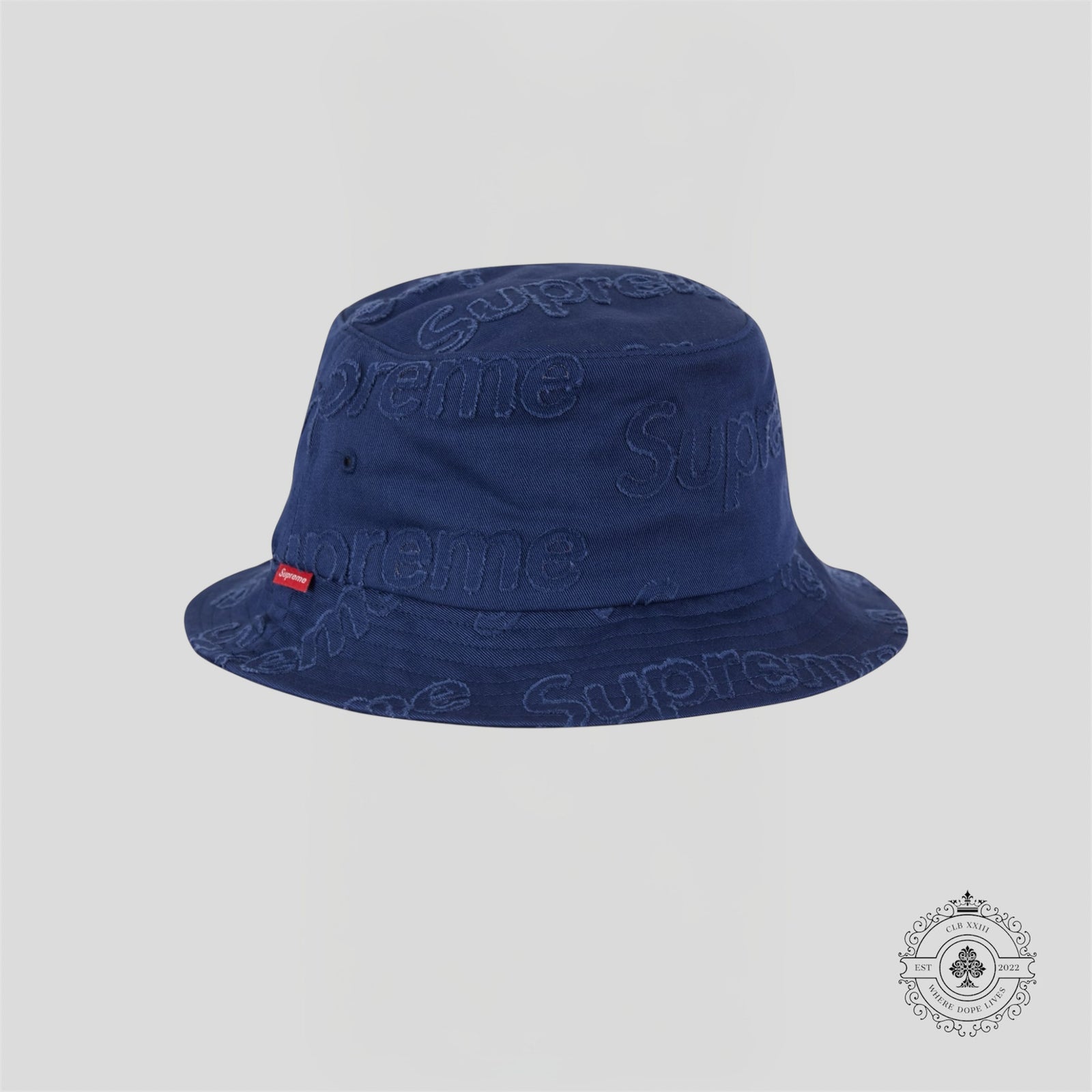 Supreme Lasered Twill Crusher in Navy Blue