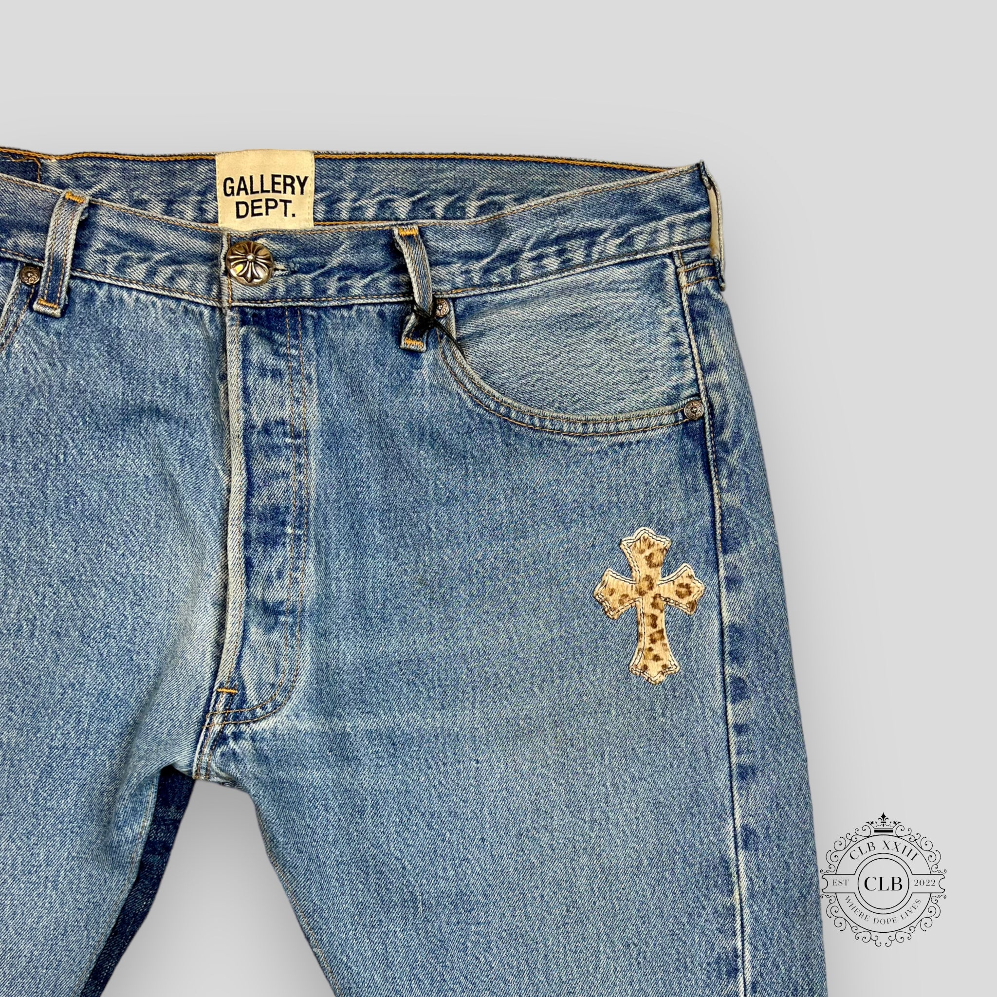 Chrome Hearts Levi's Leopard Cross Patch Denim – Justin Reed