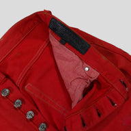 Chrome Hearts Levi Red Cross Patch Jeans