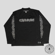 Chrome Hearts Mesh Warm Up Long Sleeve Jersey in Black