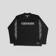 Chrome Hearts Mesh Warm Up Long Sleeve Jersey in Black