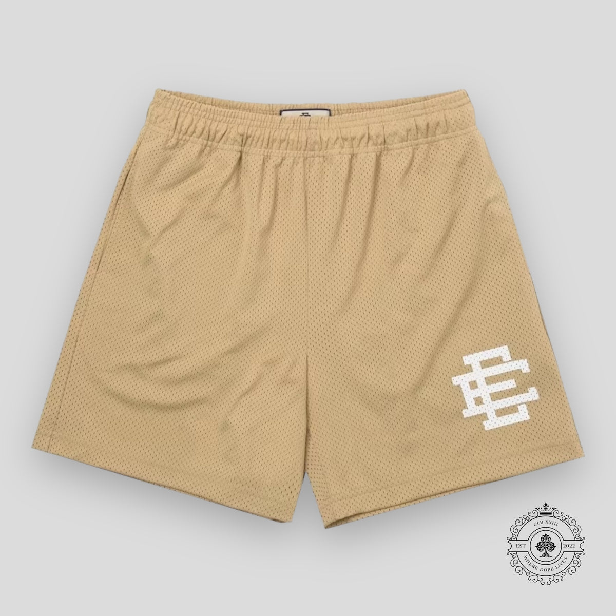 Eric Emanuel EE Basic Shorts in Vegas Gold / White