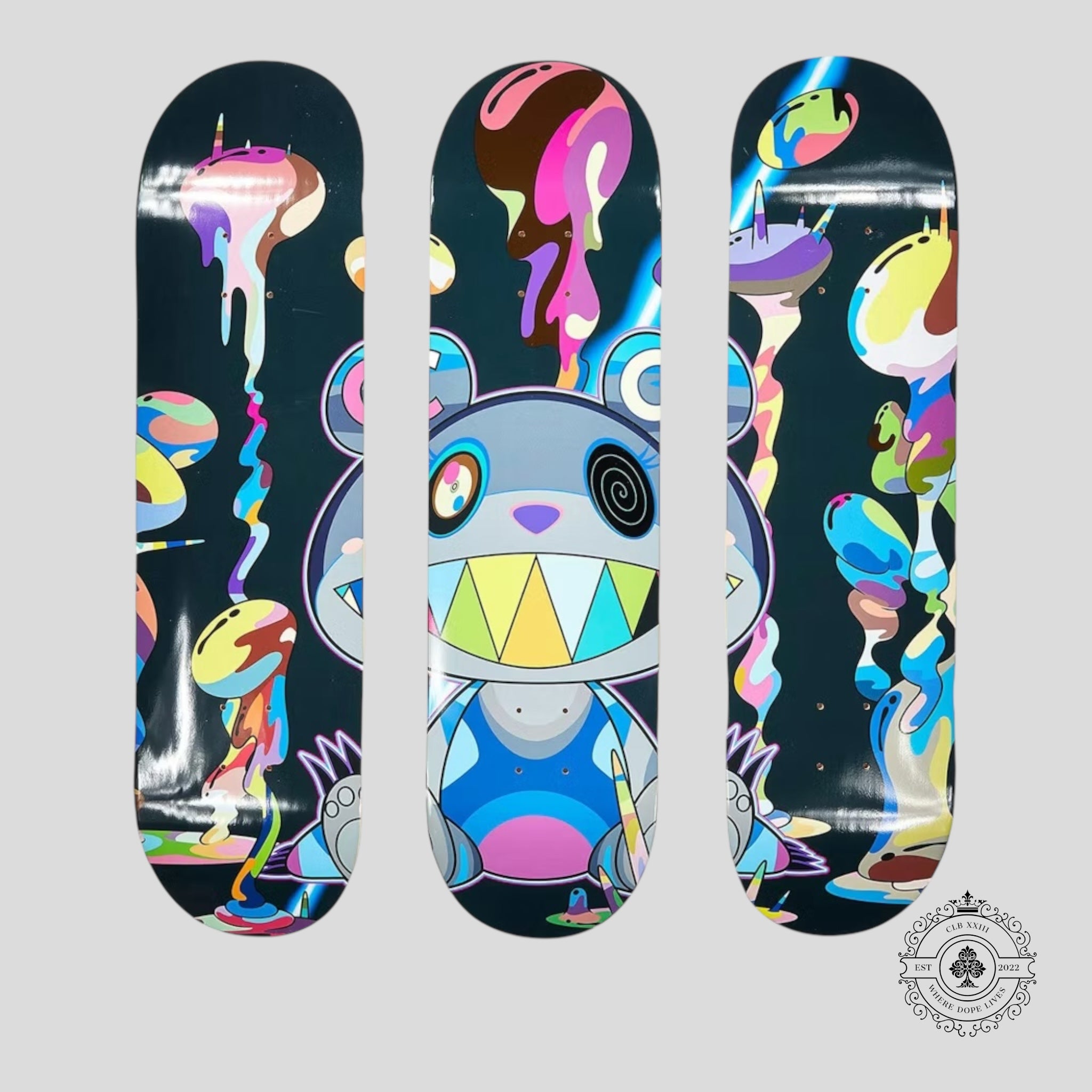 Takashi Murakami x ComplexCon "Polluted" Skate Deck Set