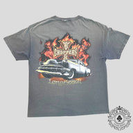 West Coast Choppers Vintage Long Beach Tee in Grey
