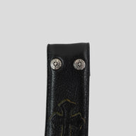 Chrome Hearts Leather Cross Patch Belt Strap