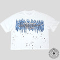 Blind Love Artistic Trafficking T-Shirt in White/Blue