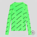 Balenciaga All Over Logo Sweater in Green