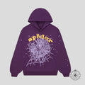 Sp5der OG Web V2 Hoodie in Purple