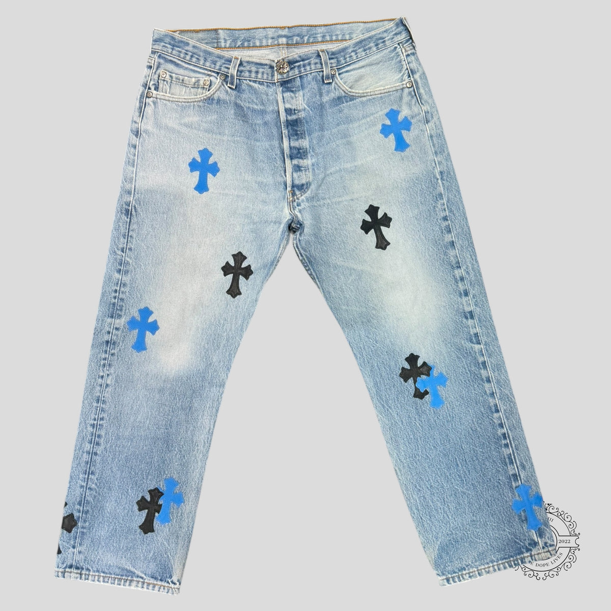 Chrome Hearts Cross Patch Jeans