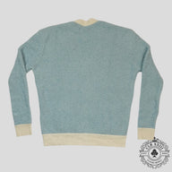 Amiri Fuzzy Wool Cardigan in Blue