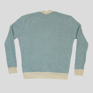 Amiri Fuzzy Wool Cardigan in Blue