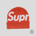 Supreme Big Logo Beanie in Orange