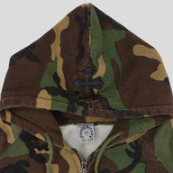 Chrome Hearts Vintage Cross Patch Thermal Zip Up Hoodie