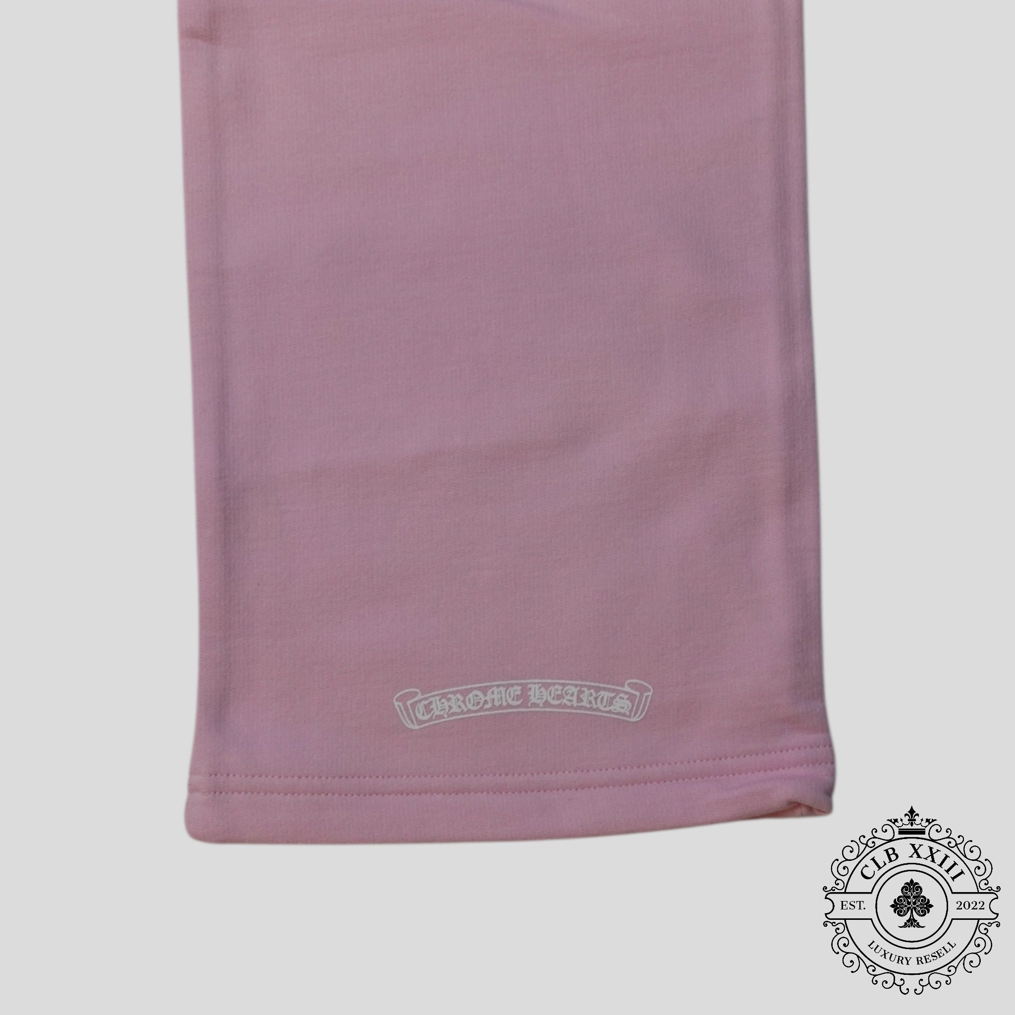 Chrome Hearts Art Basel Vine Heart Sweatpants in Light Pink