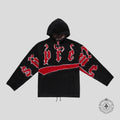 Supreme Accent Brushed Zip Up Hooded Sweater