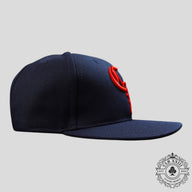 Chrome Hearts CH Embroidered Hat in Navy/Red
