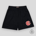Eric Emanuel EE Basic Shorts in Jet Black / Varsity Red