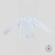Chrome Hearts Leather Cross Patch Thermal Shirt in White