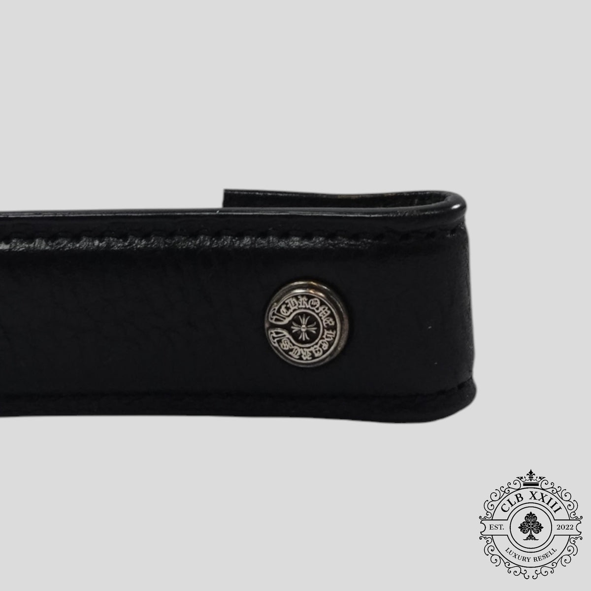 Chrome Hearts 1 Inch Belt Strap in Black