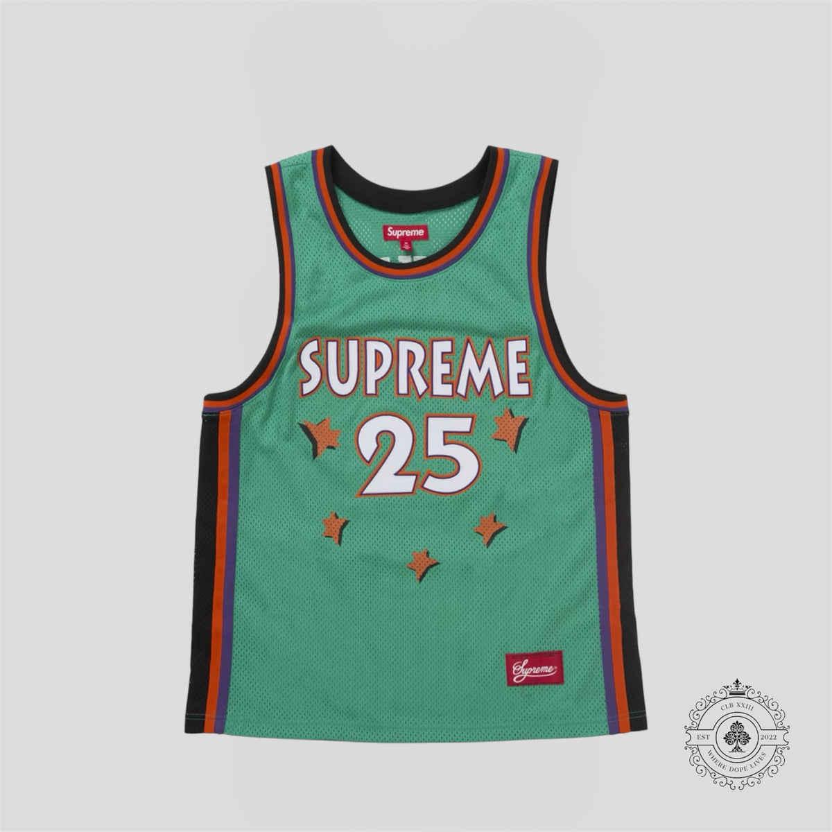 Supreme All Star Basketball Jersey in Green