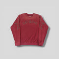 Satoshi Nakamoto Studded Crewneck in Maroon