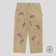 Chrome Hearts Sex Records Patch Carpenter Pants