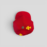 Chrome Hearts Cross Patch Hat in Red / Yellow