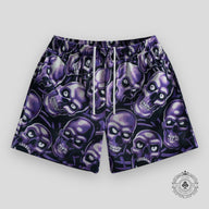 Bravest Studios Skully Shorts in Purple